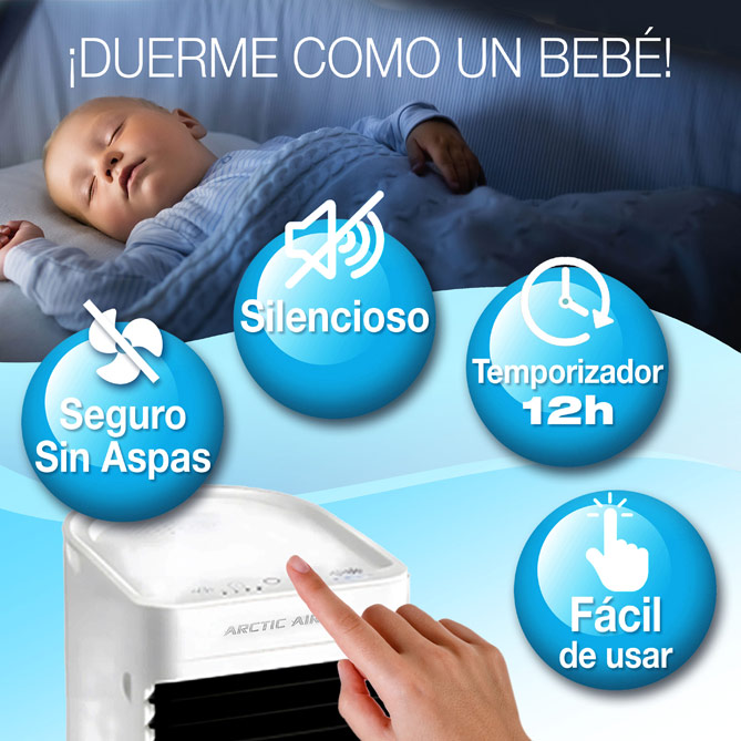 Enfriador ARCTIC AIR COLORS: Sistema OSCILATORIO