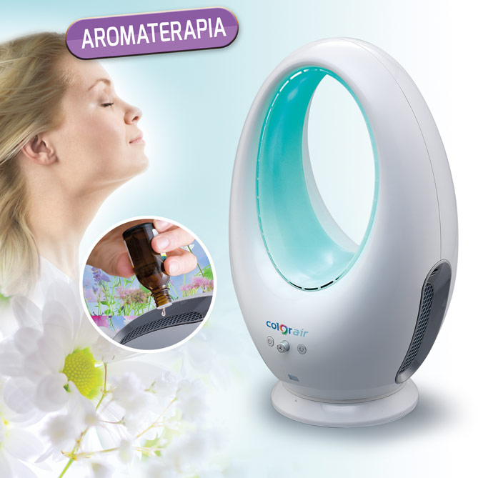 Ventilador sin aspas COLOR-AIR: COLOR-AIR es perfecto para eliminar el polvo estático del ambiente y purificar el aire de tu hogar